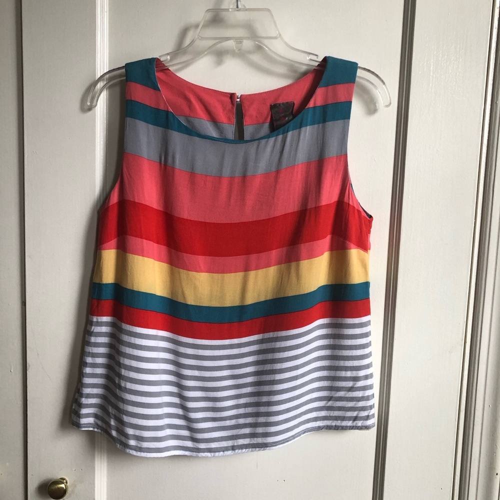 wallpapHER Colorful Striped Tank Top
